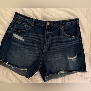 Women's Distressed Denim Shorts